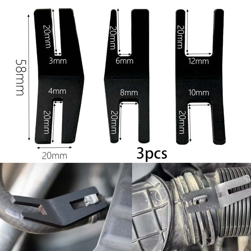 Pipe Clamp Bar - 3PCS Spring Hose Clamp Retainer Multiple