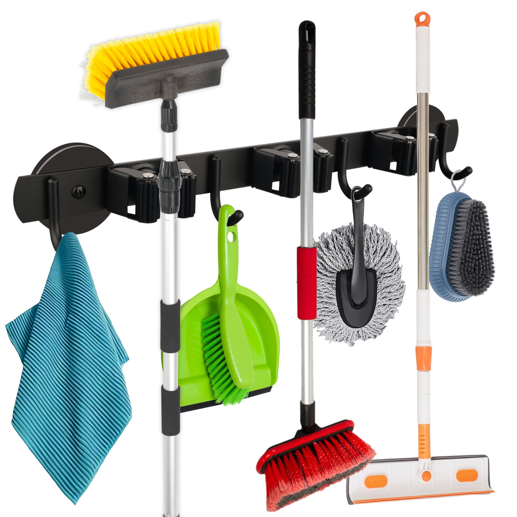 Workshop Tools On Wall - Magnetic Broom and Mop Holder Bar