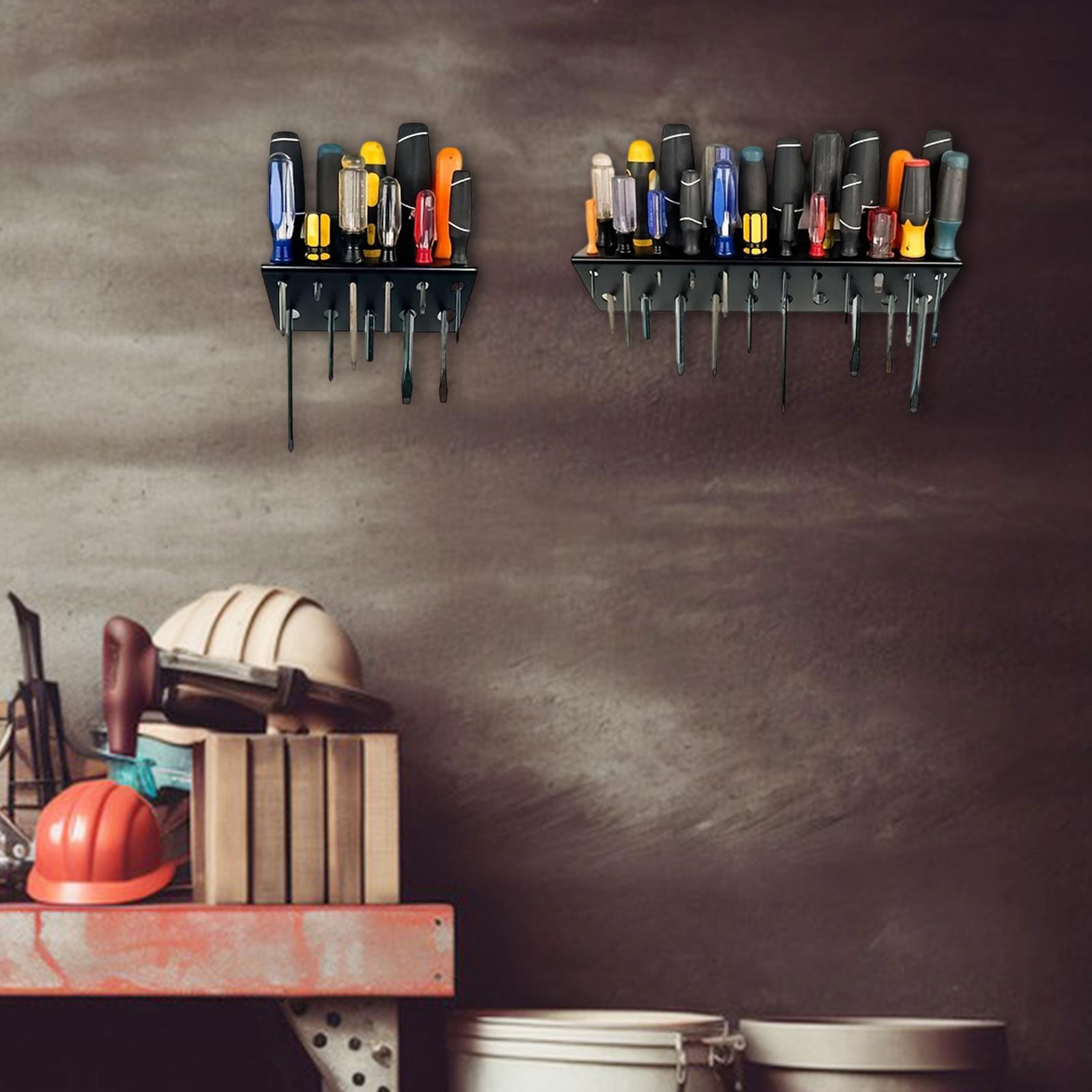 Workshop Tools On Wall - Metal Hardware Tool Storage Rack Heavy