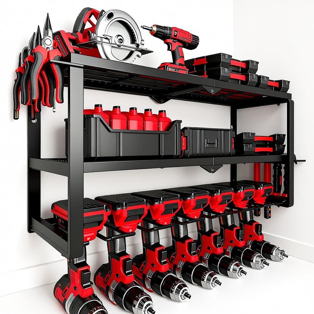 Workshop Tools Holder - 150Lbs 3 Layer Metal Tool Storage