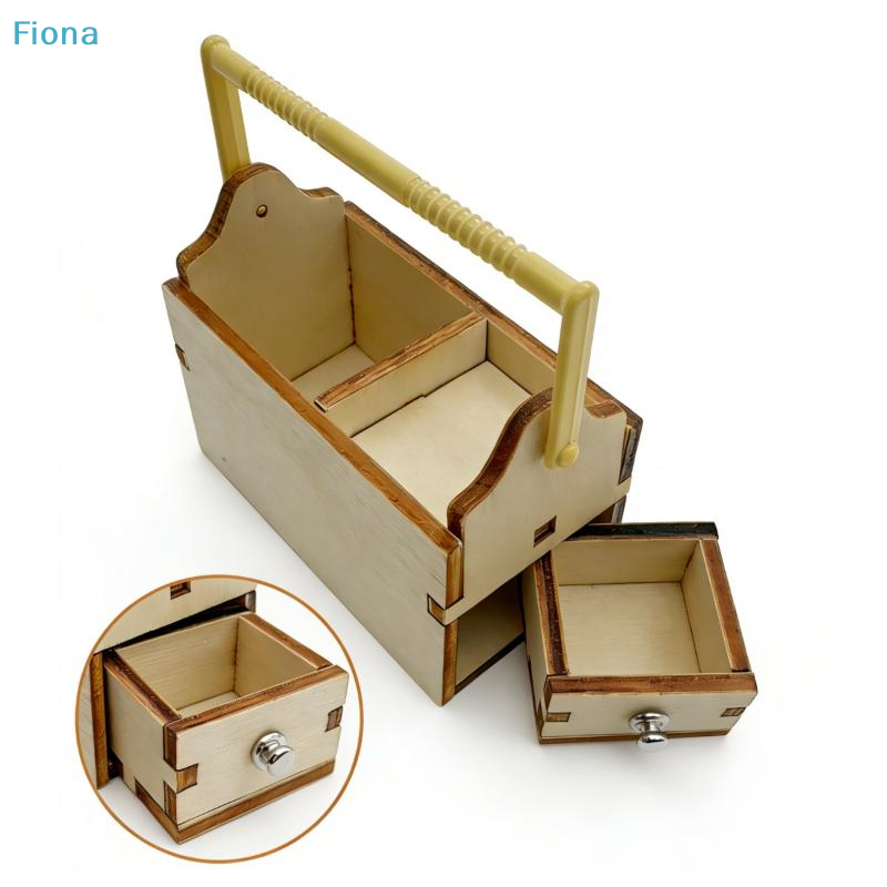 Mini Workshop Tools - ✔1/12 Dollhouse Mini Wooden Toolbox Tools
