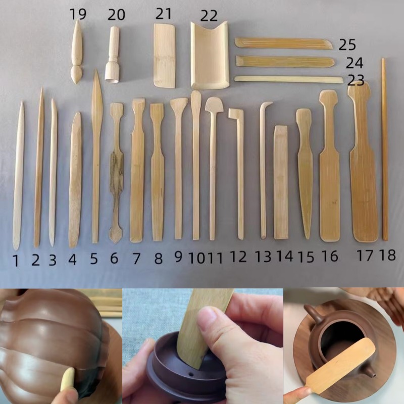 Chisel Set Wood - 25pcs Pottery Teapot Making Tool Set