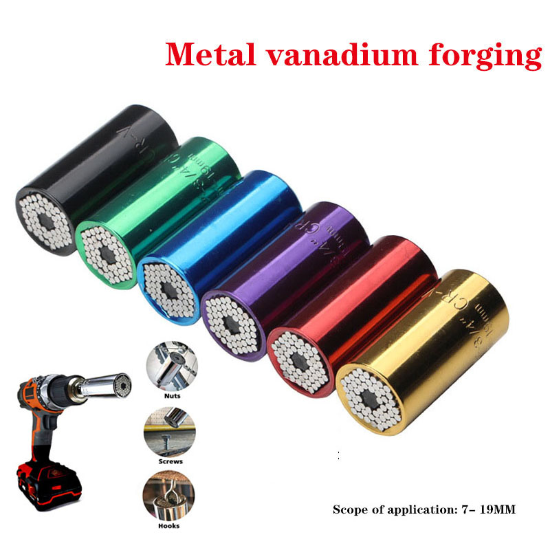 Workshop Tools Sale - Universal Wrench Set Multi-Functional 7-19mm Socket