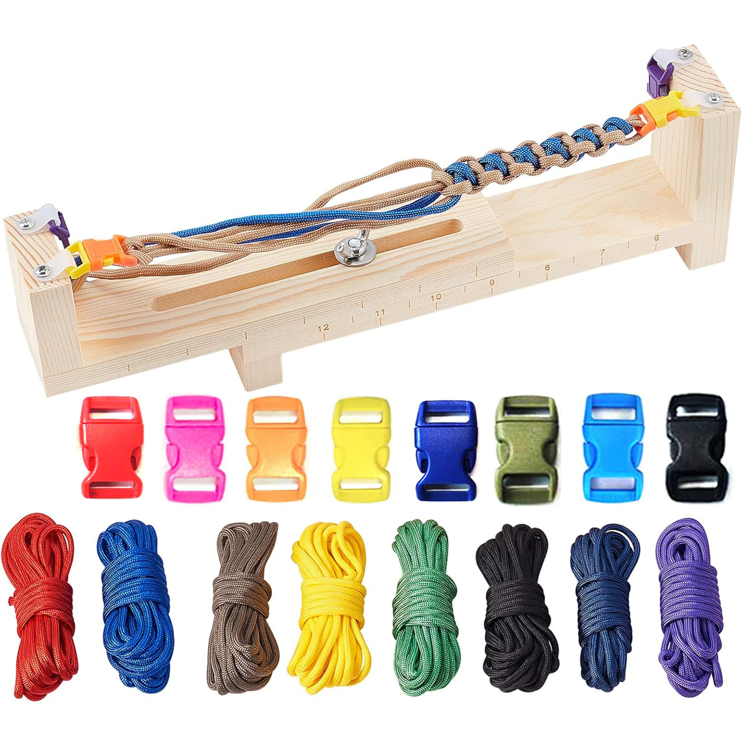 Dowel Jig Kit - Wood Paracord Jig Bracelet Maker Kit