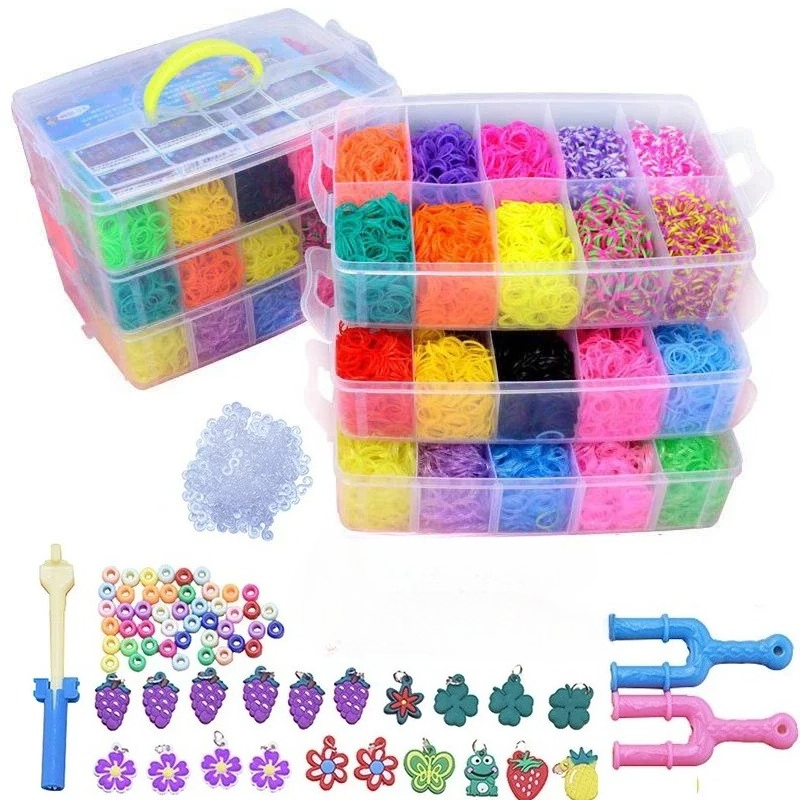 Tools Workshop Kids - DIY Handmade Rubber Bands Loom Weaving