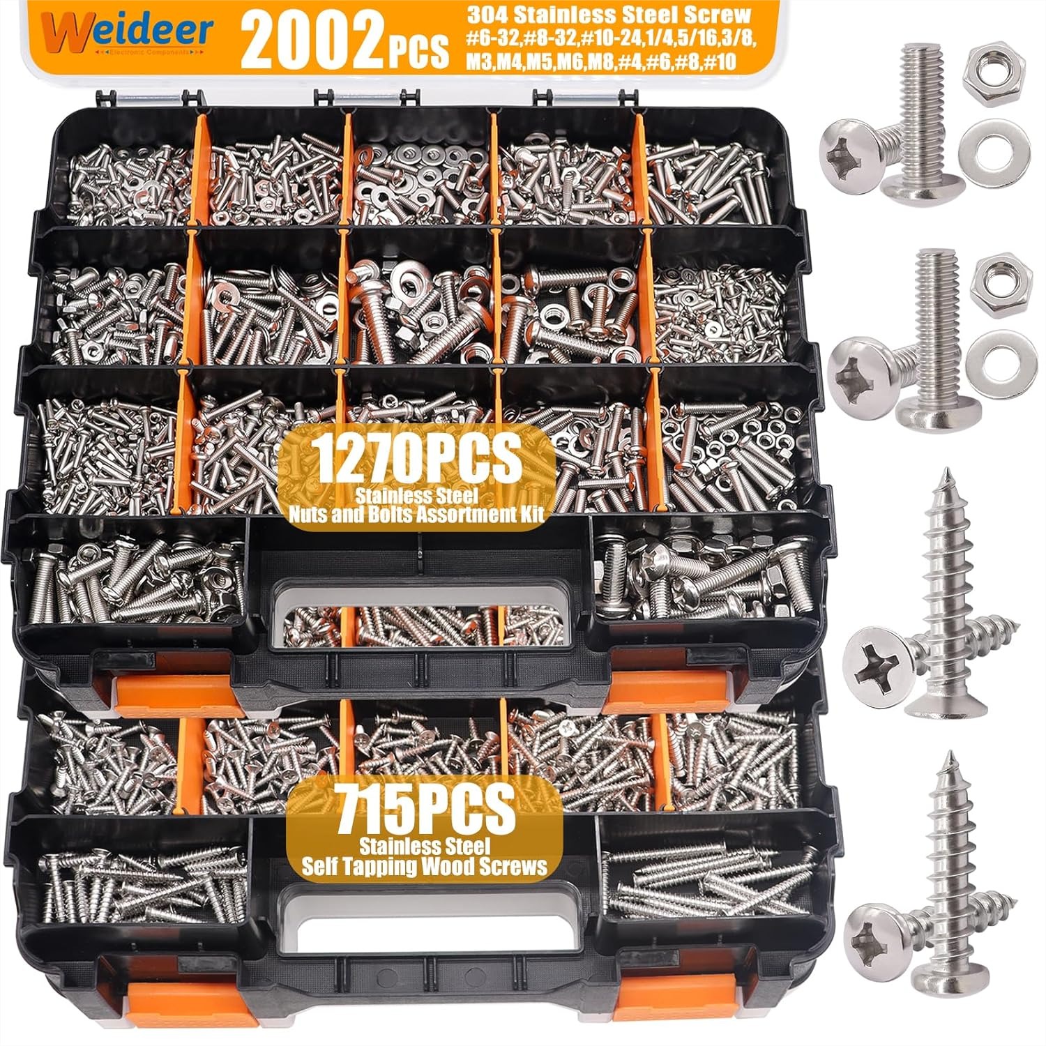 2002PCS Hardware Assortment Ki - Screw Organizer Kit recensione e prezzo