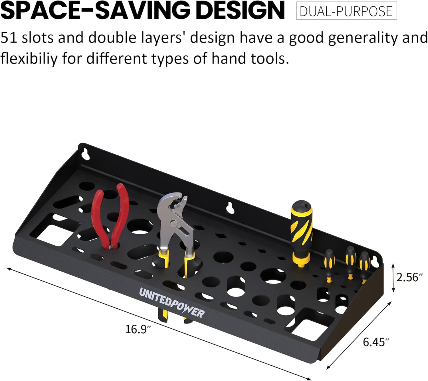 Wall Mount Tool Storage Rack,  - Workshop Tools Rack recensione e prezzo