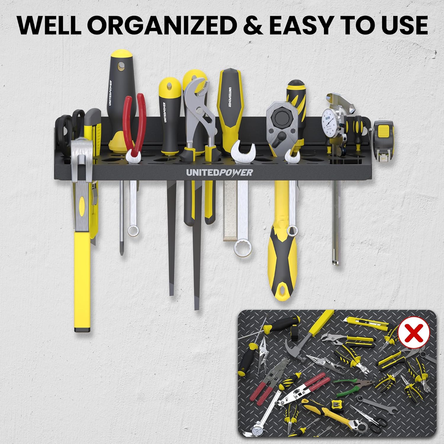 Wall Mount Tool Storage Rack,  - Workshop Tools Rack recensione e prezzo