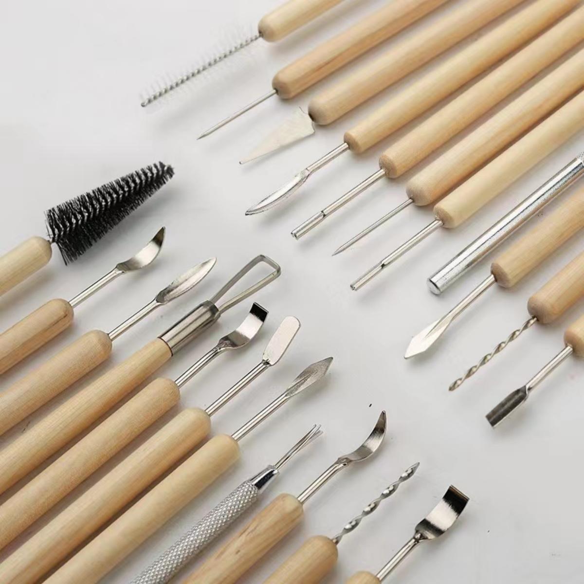 11pcs/set Pottery Tools  Wood  - Chisel Set Wood recensione e prezzo