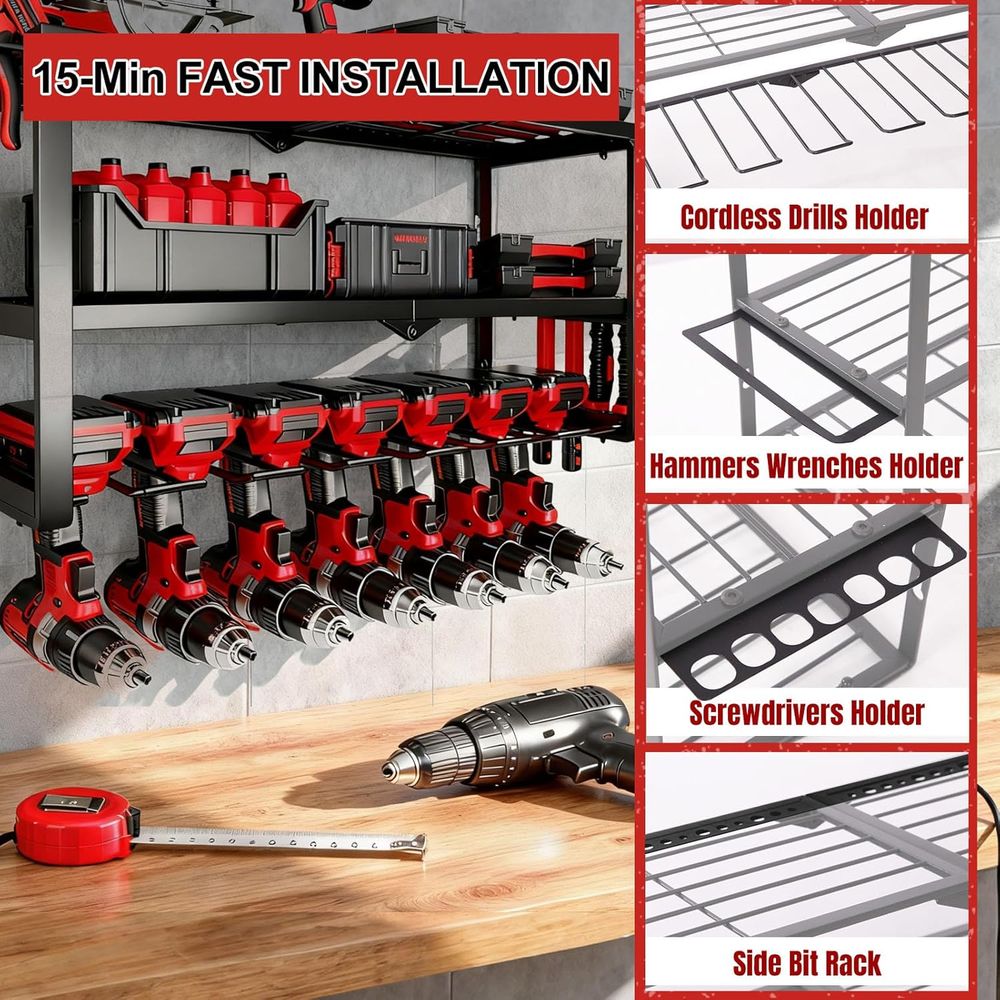 150Lbs 3 Layer Metal Tool Stor - Workshop Tools Holder recensione e prezzo