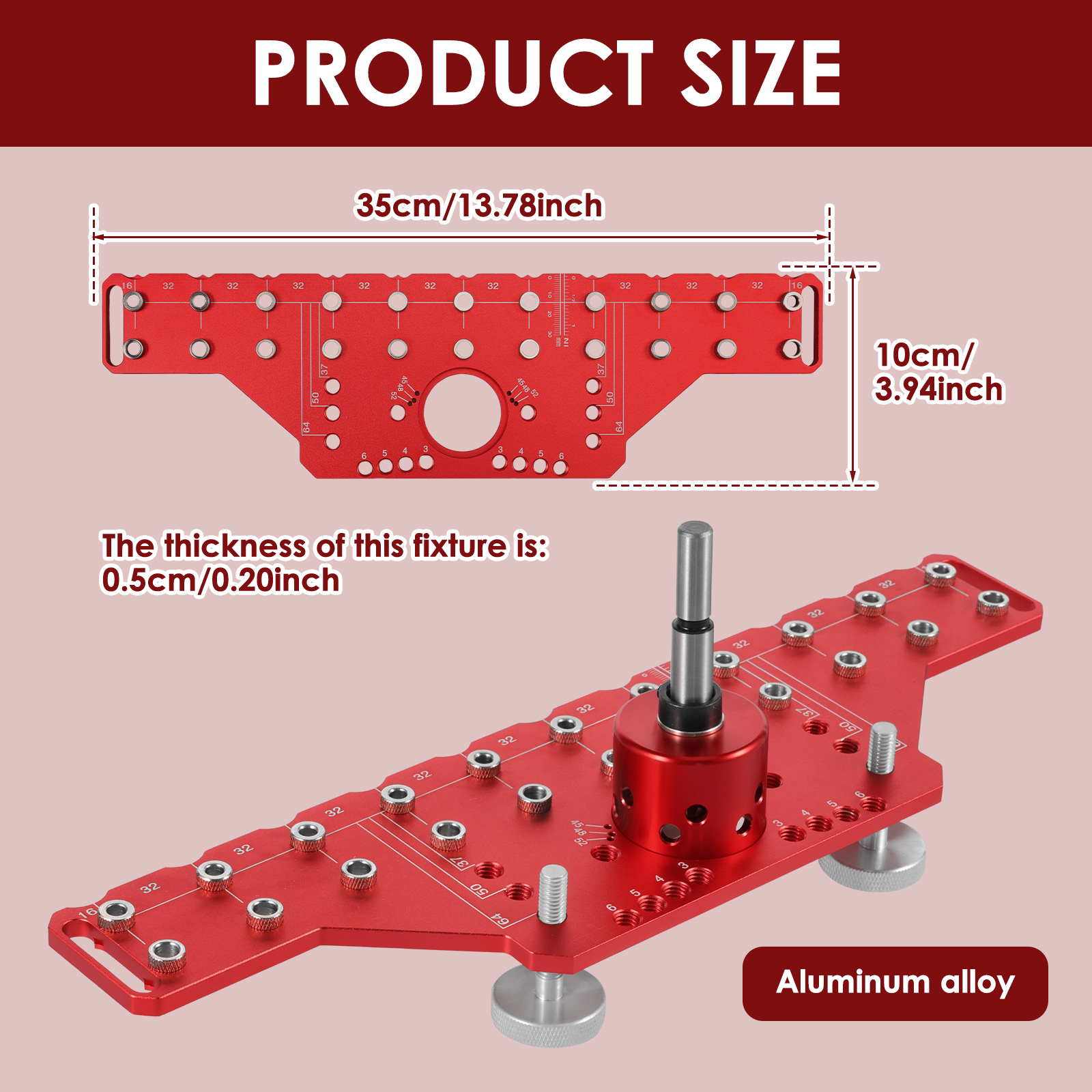 2 In 1 Shelf Pin Jig and Cabin - Dowel Jig Kit recensione e prezzo