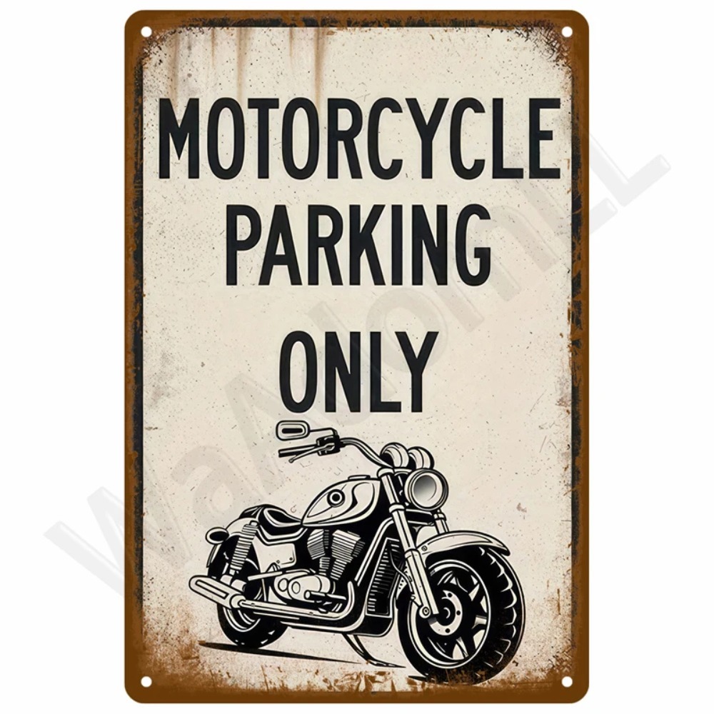 Vintage Retro Tin Signs Set -  - Tools For Motorcycle Workshop recensione e prezzo