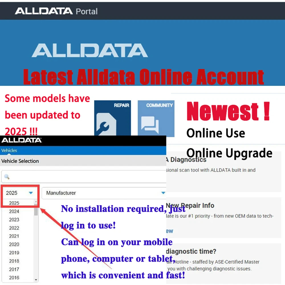 Alldata EU CAR Data Online Acc - Workshop Tools Online recensione e prezzo