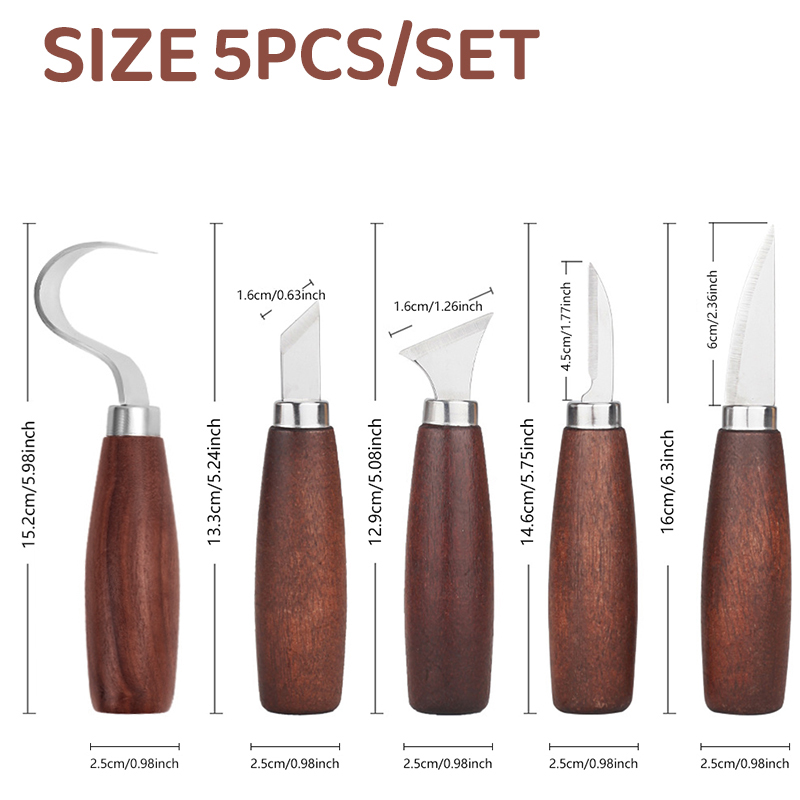 5pcs tools for wood carving Ch - Chisel Set Wood recensione e prezzo