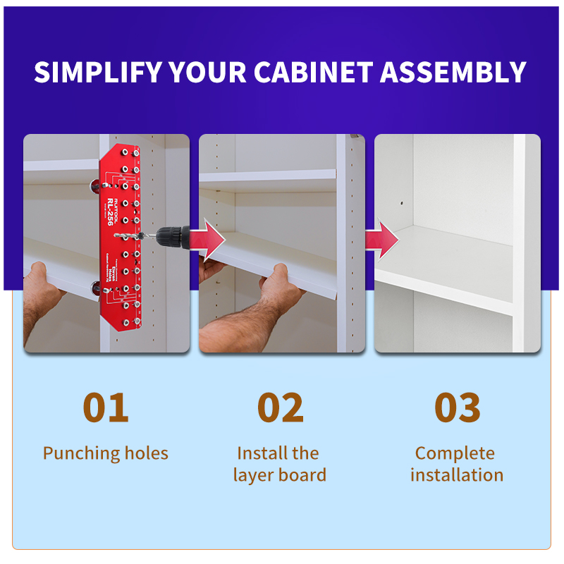 Shelf Pin Jig Set Aluminium Al - Dowel Jig Kit recensione e prezzo