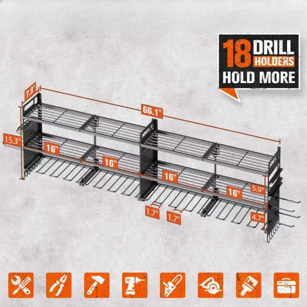 Large Wall Mount Tool Organize - Workshop Tools Holder recensione e prezzo