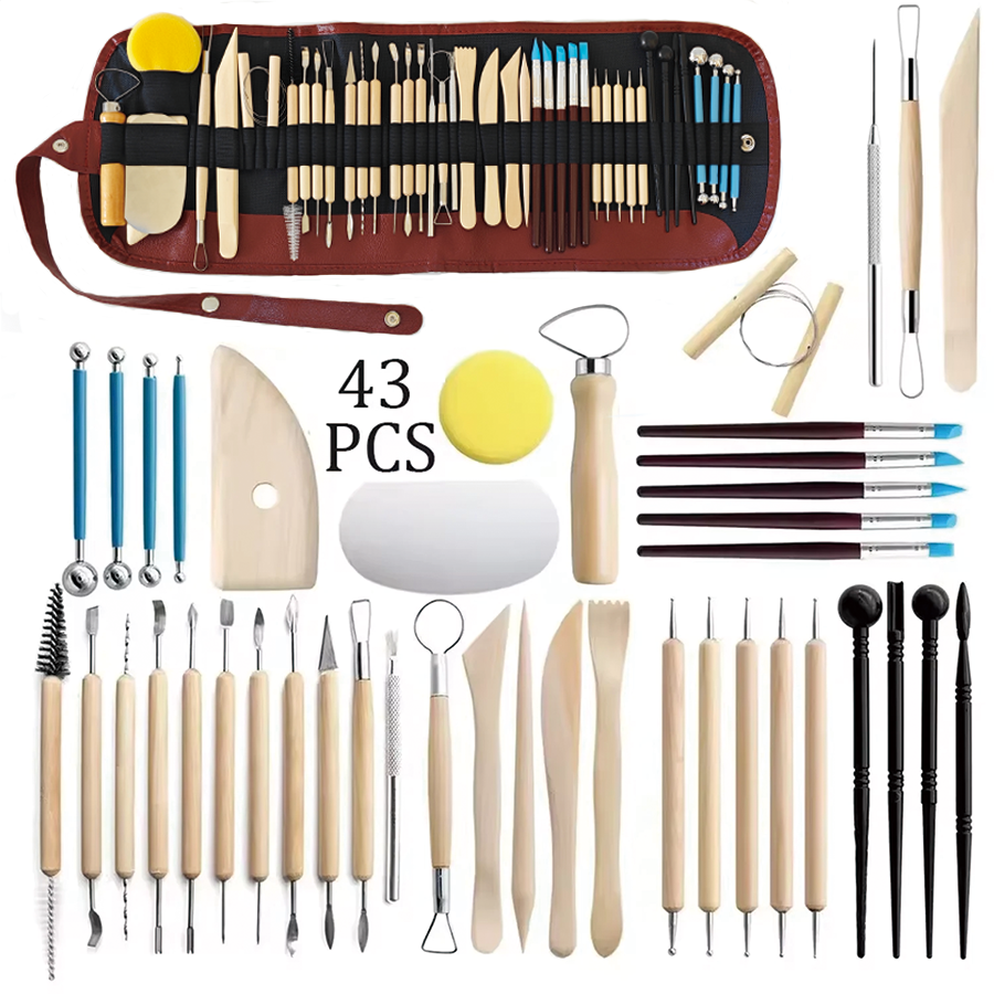 Pottery Clay Sculpting Tools K - Chisel Set Wood recensione e prezzo