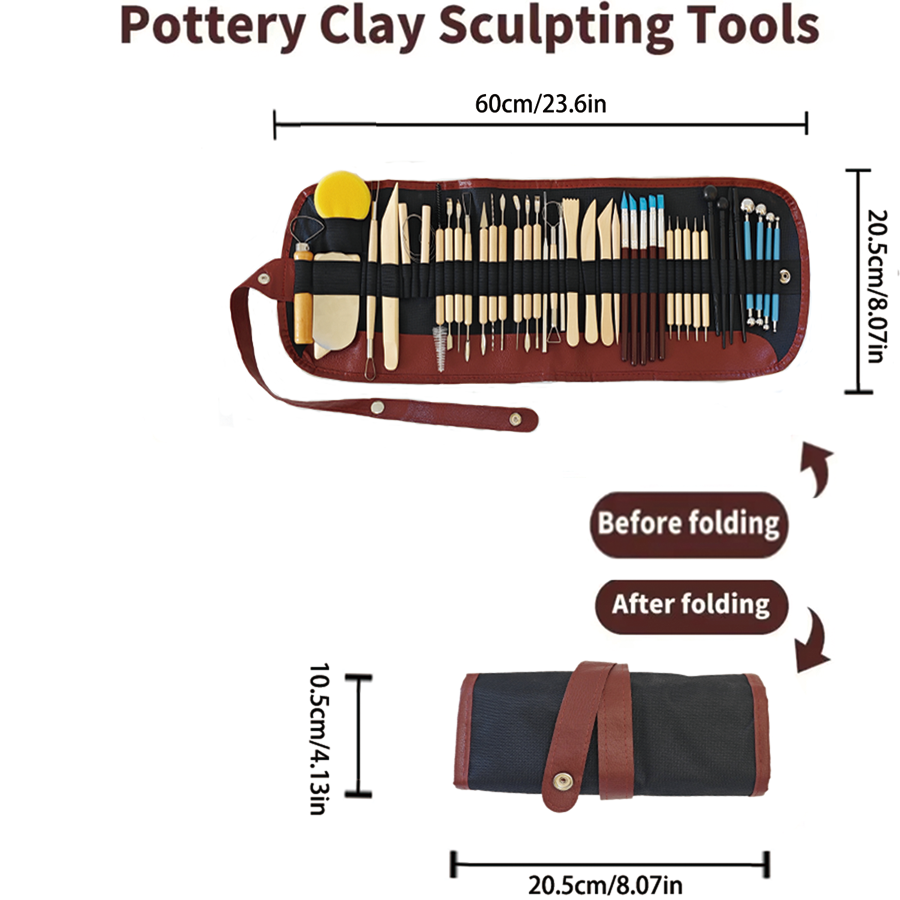 Pottery Clay Sculpting Tools K - Chisel Set Wood recensione e prezzo