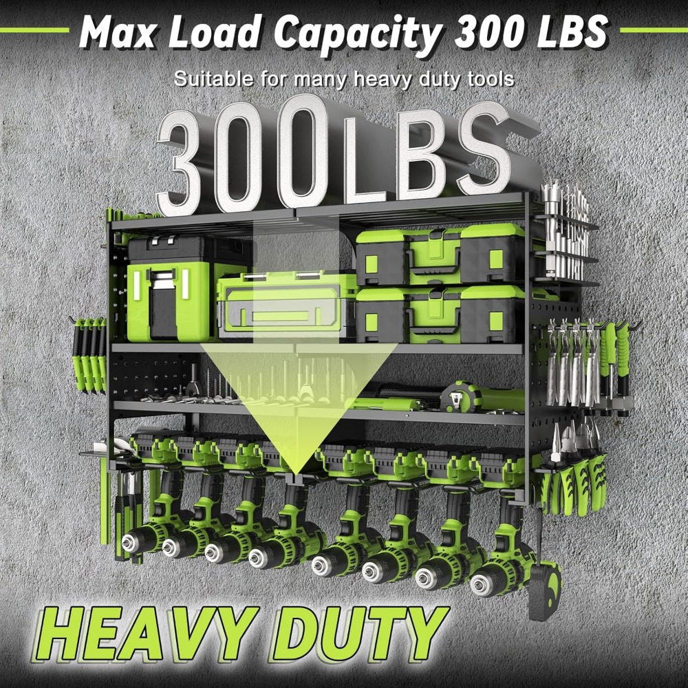 Heavy Duty 4 Tier 8 Slot Wall  - Workshop Tools Holder recensione e prezzo
