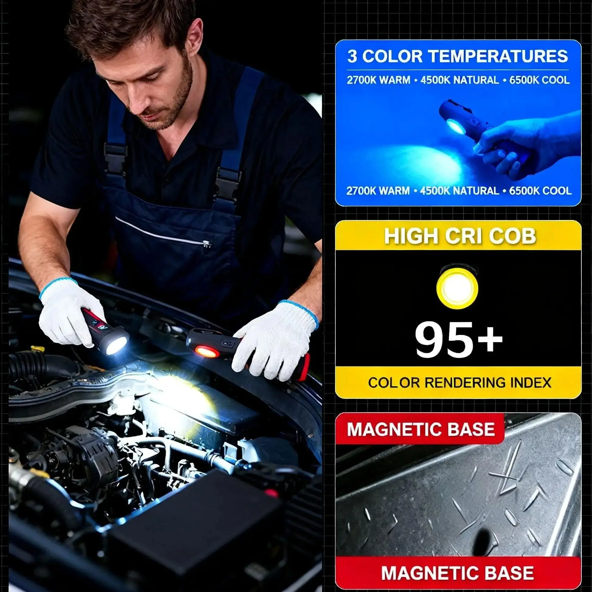 FUNAYA Portable Flashlight Car - Tools For Workshop recensione e prezzo