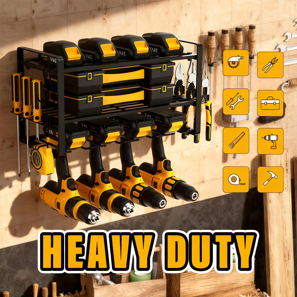 Power Tool Rack Electric Drill - Workshop Tools On Wall recensione e prezzo