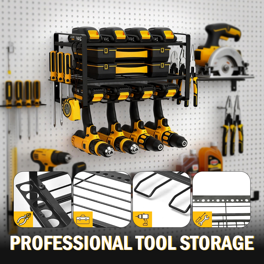 Power Tool Rack Electric Drill - Workshop Tools On Wall recensione e prezzo