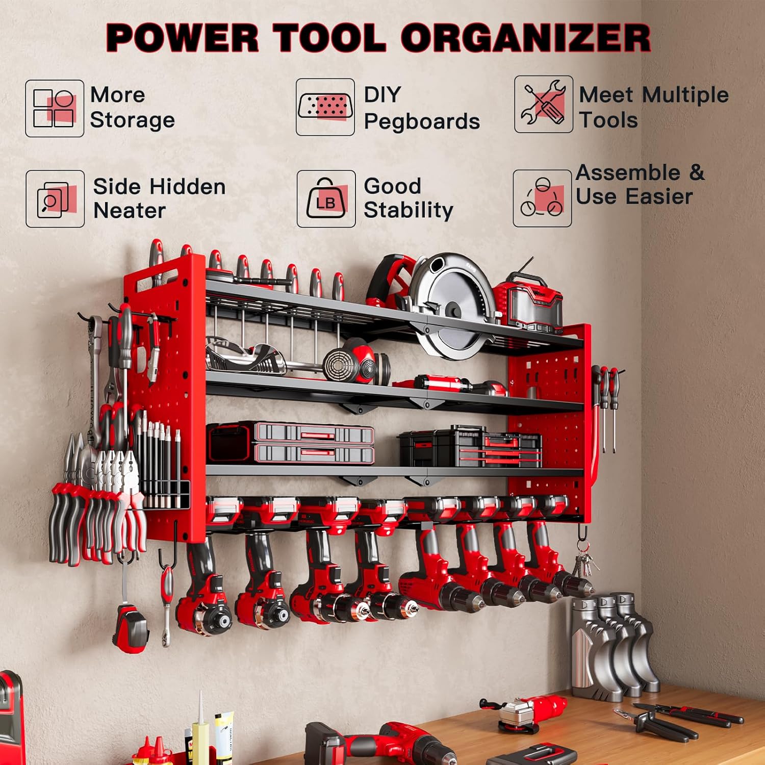 4-Layer Large Capacity Tool Ra - Workshop Tools Holder recensione e prezzo