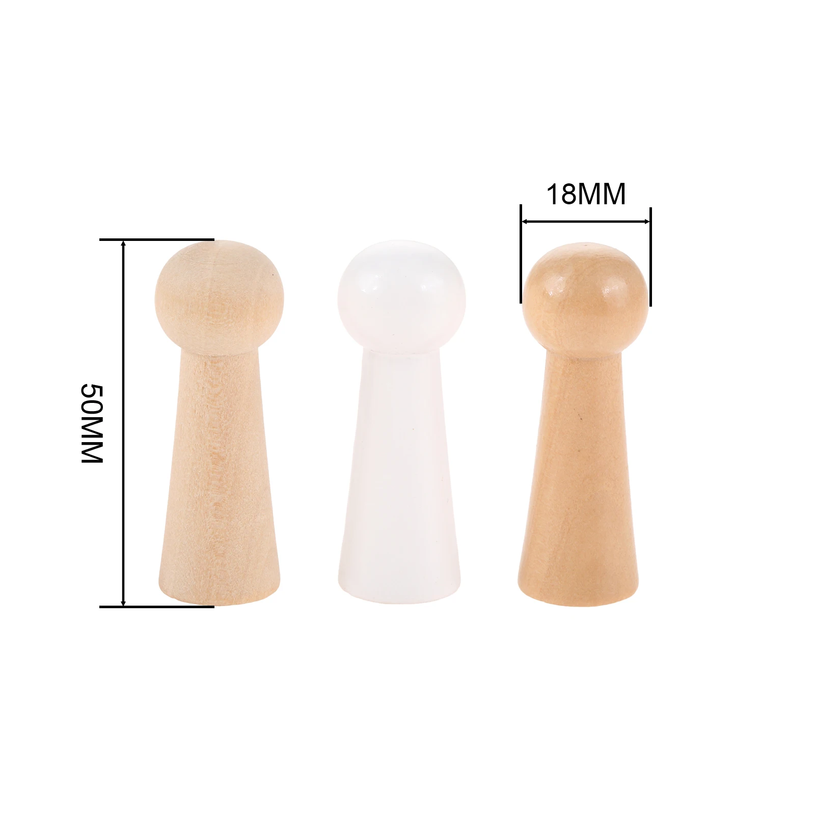 2pcs Wooden Peg Hangers 50mm S - Screw Organizer Kit recensione e prezzo