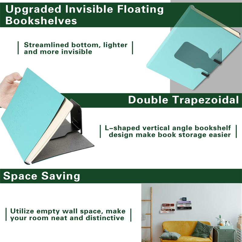 1/2pcFloating Bookshelf Invisi - Workshop Tools On Wall recensione e prezzo
