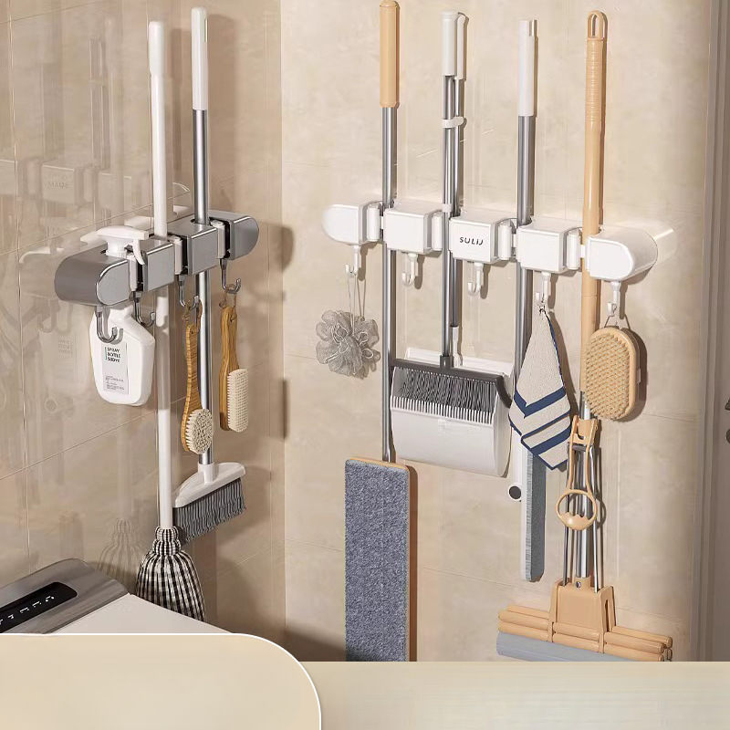 Broom Mop Holder with Hooks Wa - Workshop Tools On Wall recensione e prezzo