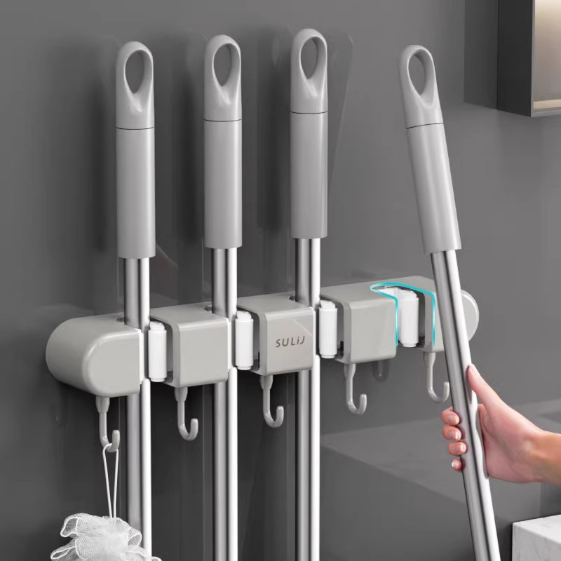 Broom Mop Holder with Hooks Wa - Workshop Tools On Wall recensione e prezzo