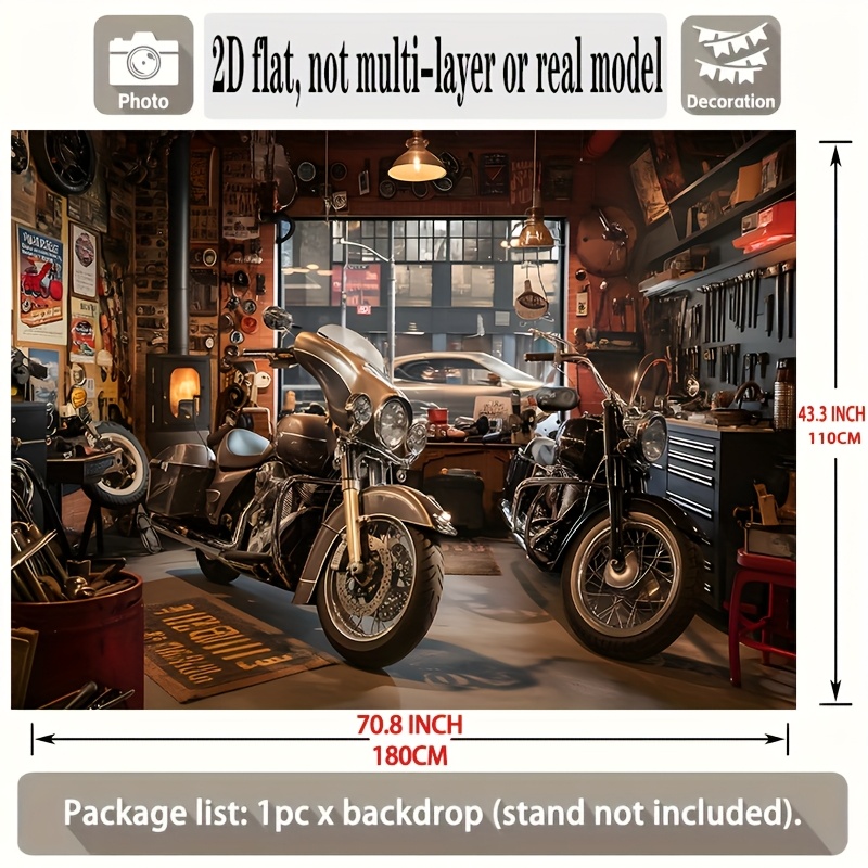 Motorcycle Garage Tapestry Cla - Tools For Motorcycle Workshop recensione e prezzo