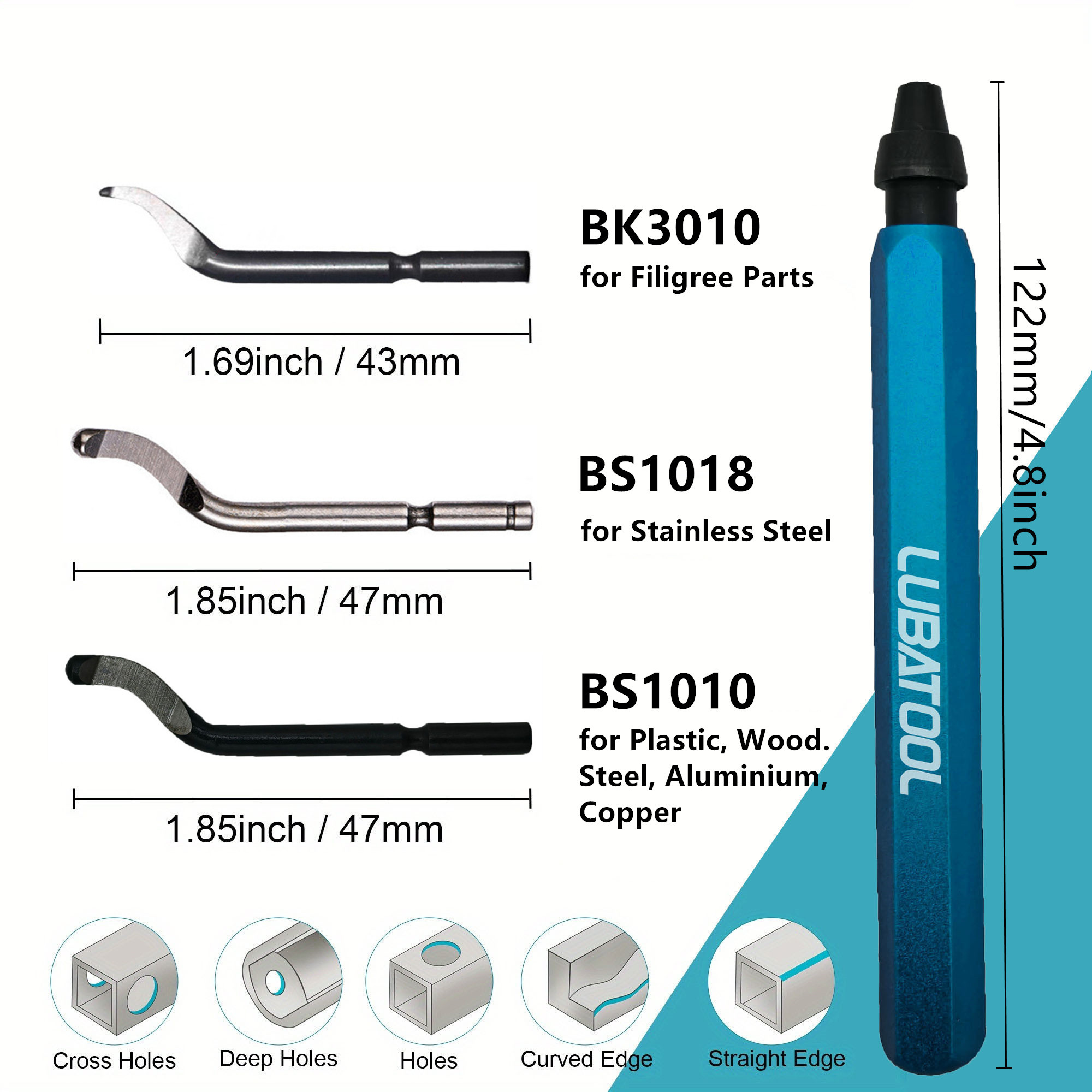 LUBATOOL Deburring Tool with 1 - Workshop Tools Sale recensione e prezzo