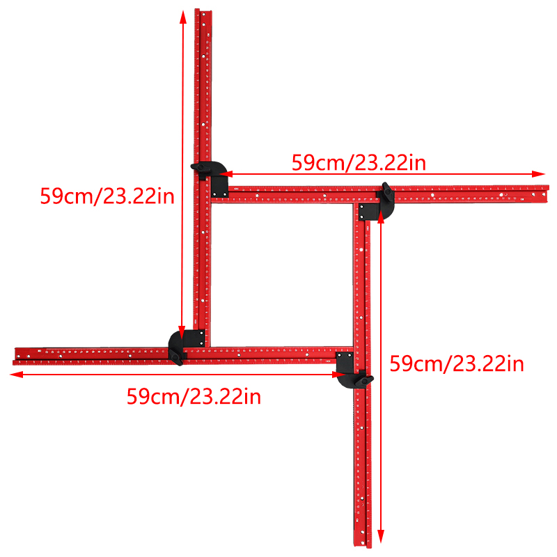 59cm Adjustable Square Router  - Dowel Jig Kit recensione e prezzo