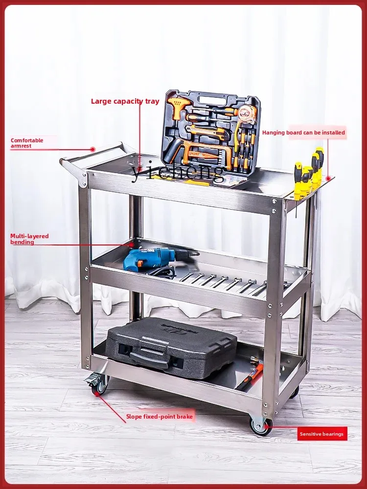 TQH stainless steel tool troll - Workshop Tools Trolley recensione e prezzo