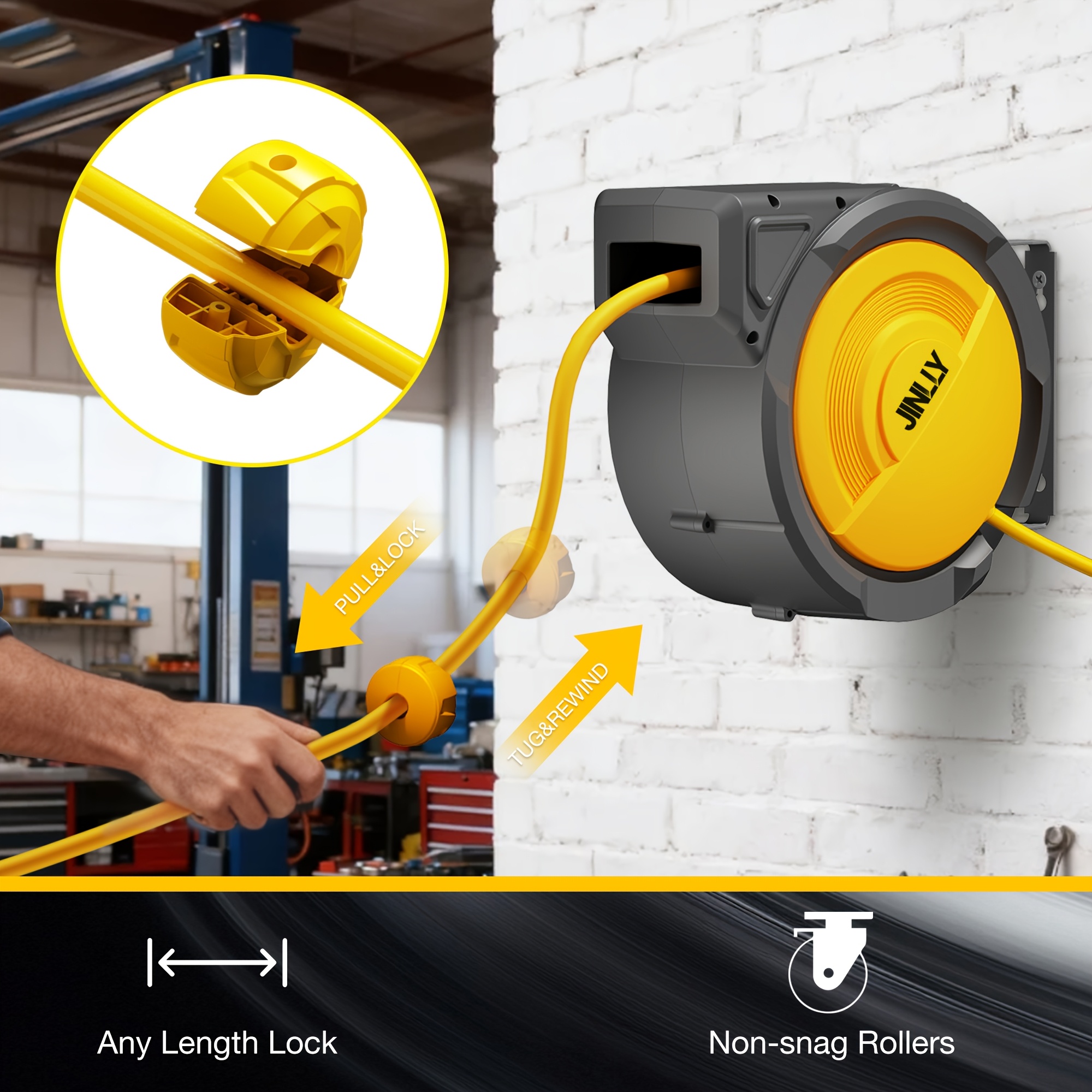 Heavy-Duty Retractable Air Hos - Tools In The Workshop recensione e prezzo