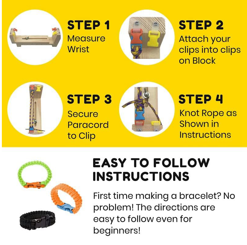 Wood Paracord Jig Bracelet Mak - Dowel Jig Kit recensione e prezzo