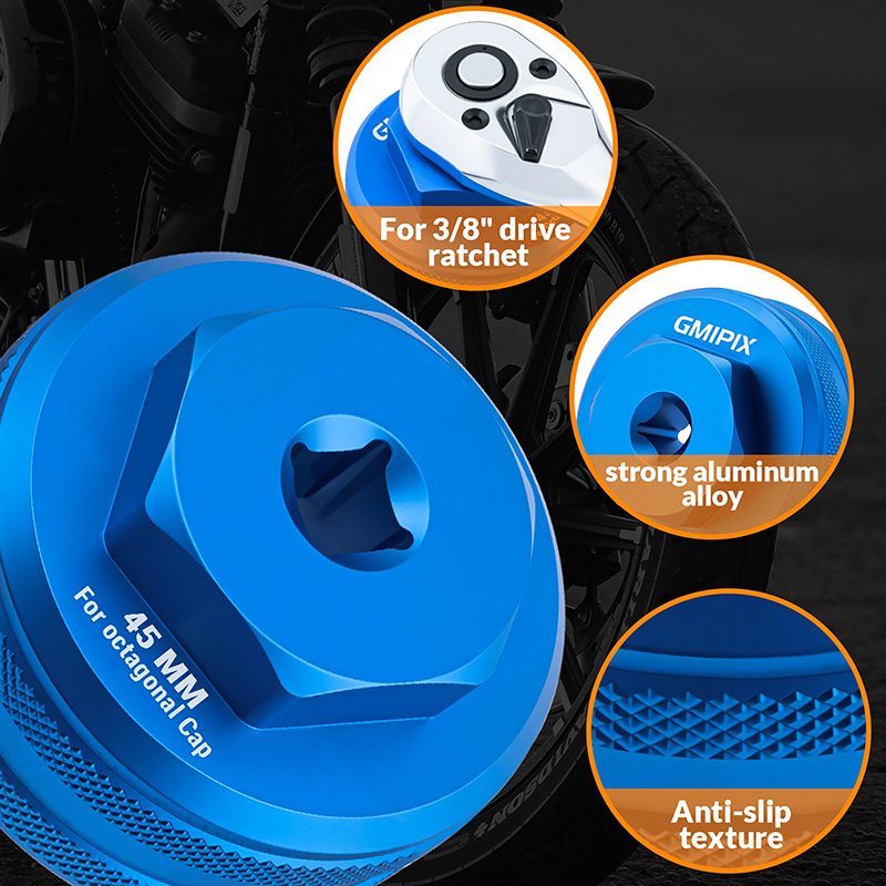 GMIPIX Fork Cap Nut Socket 45  - Tools For Motorcycle Workshop recensione e prezzo