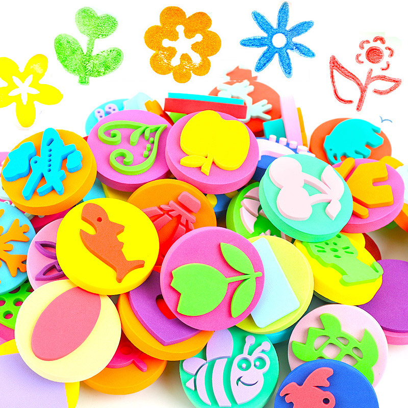 6Pcs/bag Foam Stamps for Paint - Tools Workshop Kids recensione e prezzo