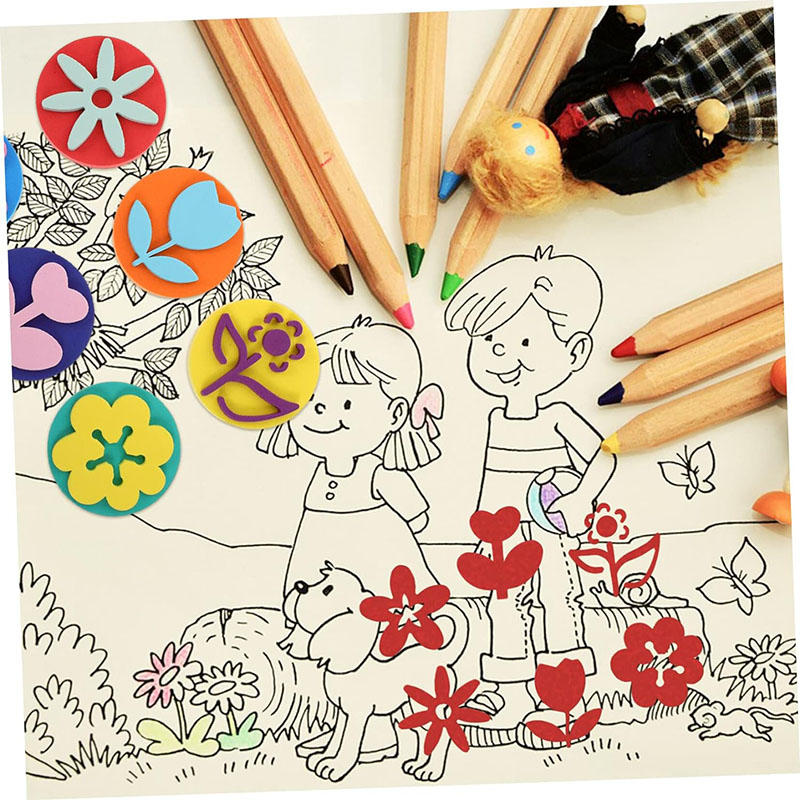 6Pcs/bag Foam Stamps for Paint - Tools Workshop Kids recensione e prezzo