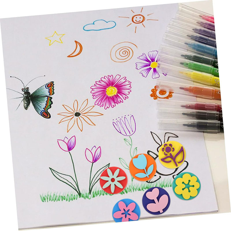 6Pcs/bag Foam Stamps for Paint - Tools Workshop Kids recensione e prezzo