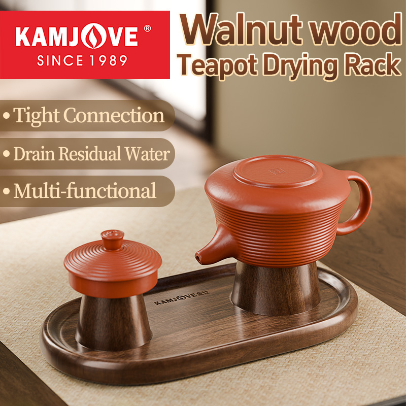 KAMJOVE Teapot Storage Rack,Ku - Chisel Set Wood recensione e prezzo