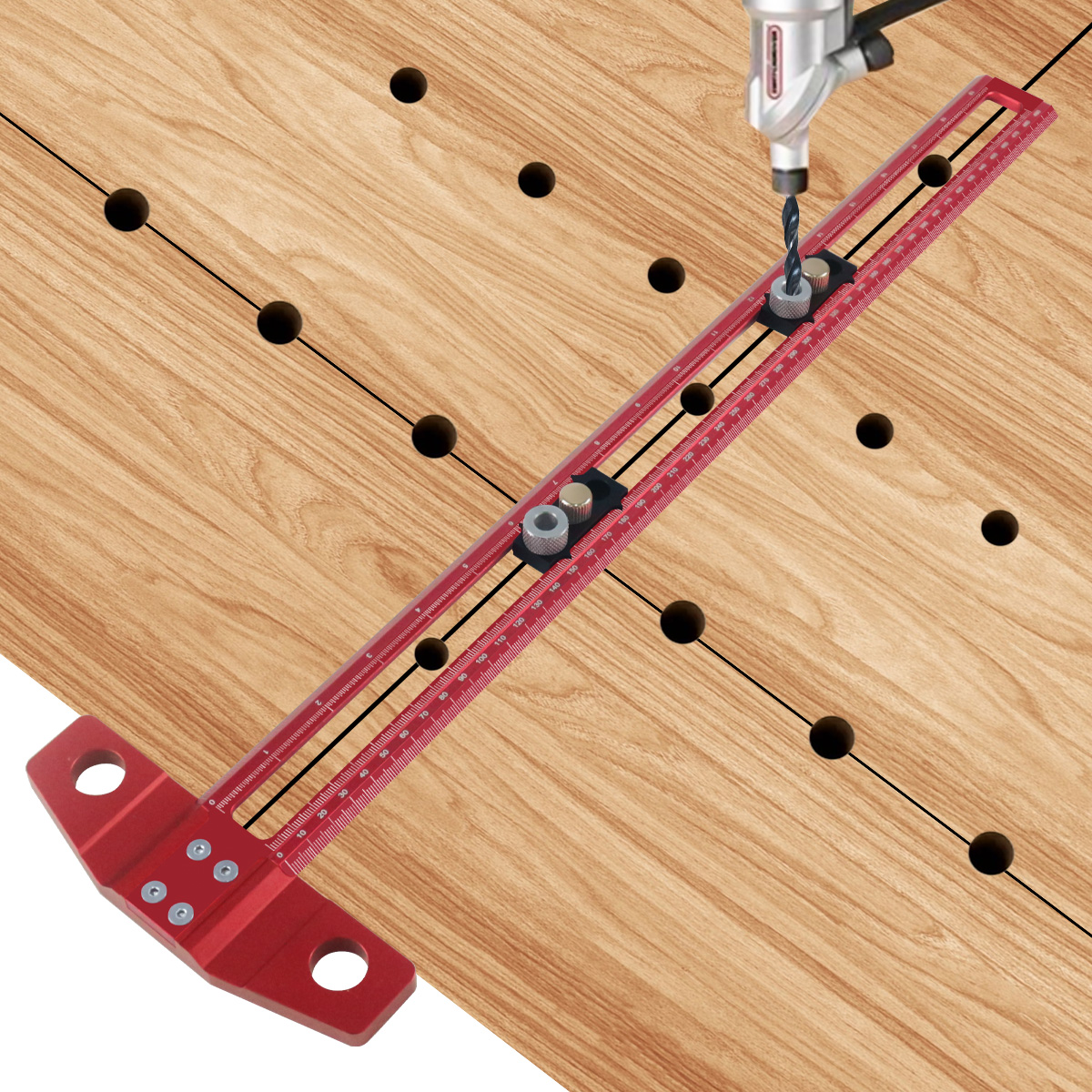 Woodworking 2 in 1 Drilling Po - Dowel Jig Kit recensione e prezzo