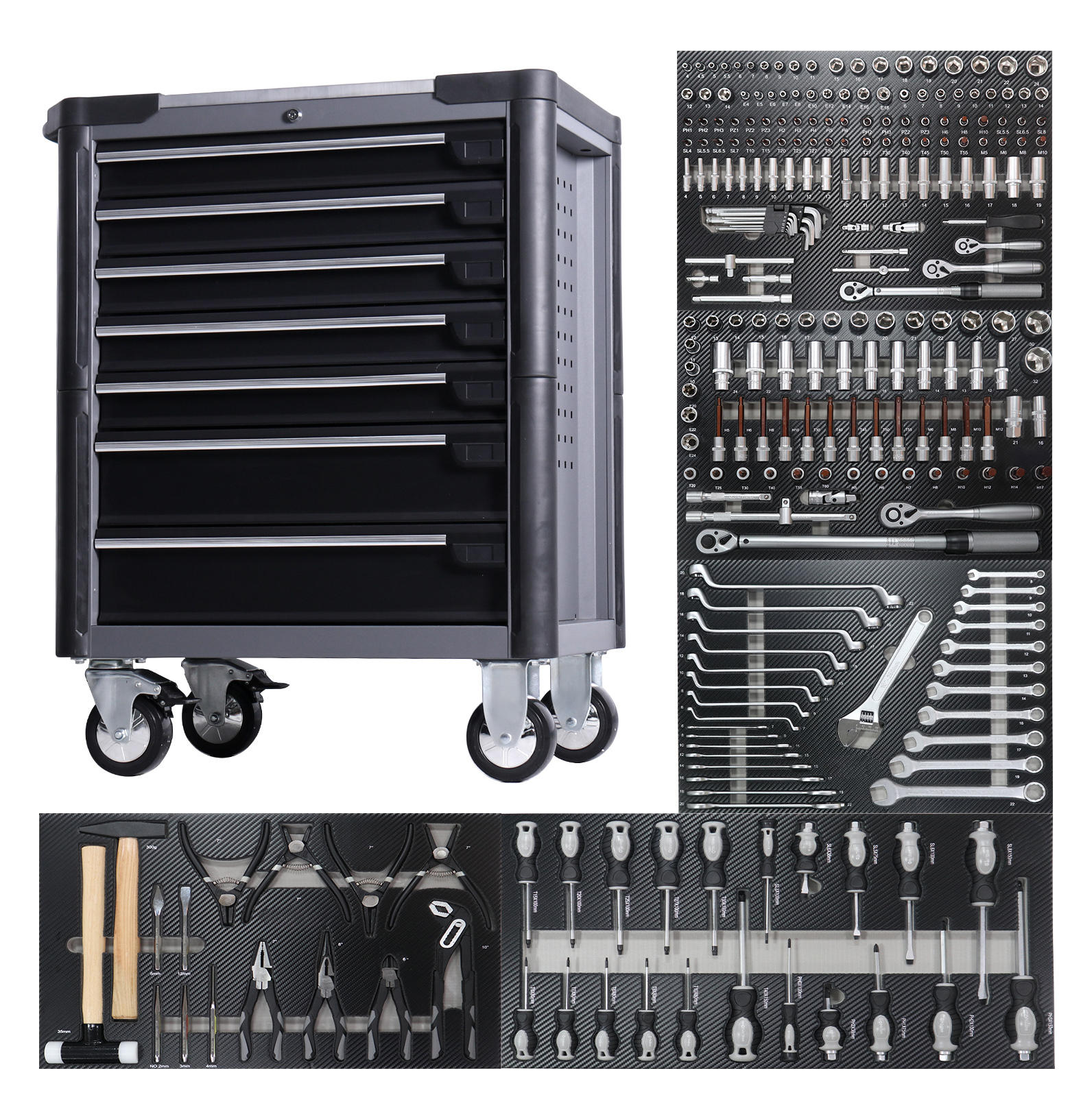 Pro 7-Draw Rolling Tools Cabin - Workshop Tools Trolley recensione e prezzo