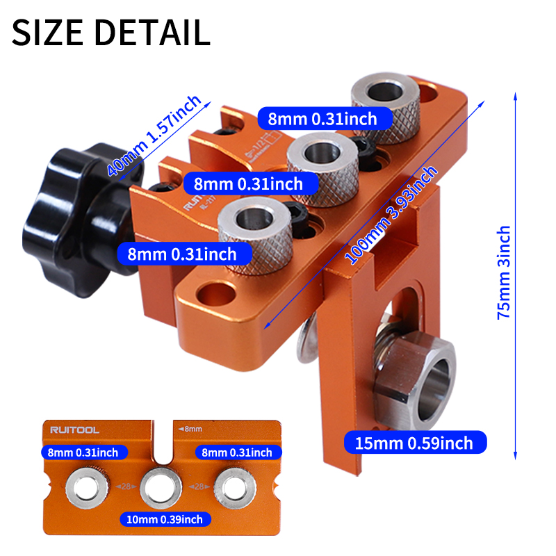 Dowel Jig Kit 3-in-1 Adjustabl - Dowel Jig Kit recensione e prezzo