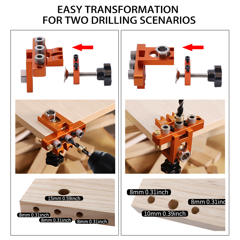 Dowel Jig Kit 3-in-1 Adjustabl - Dowel Jig Kit recensione e prezzo