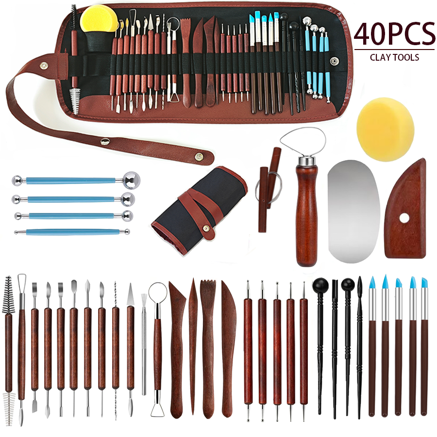 25/40Pcs Pottery & Clay Sculpt - Chisel Set Wood recensione e prezzo