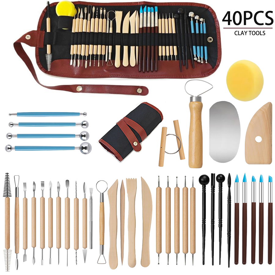 25/40Pcs Pottery & Clay Sculpt - Chisel Set Wood recensione e prezzo