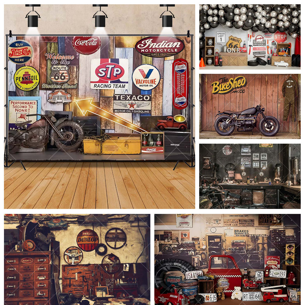 Retro Motorcycle Car Repairs G - Tools Workshop Kids recensione e prezzo