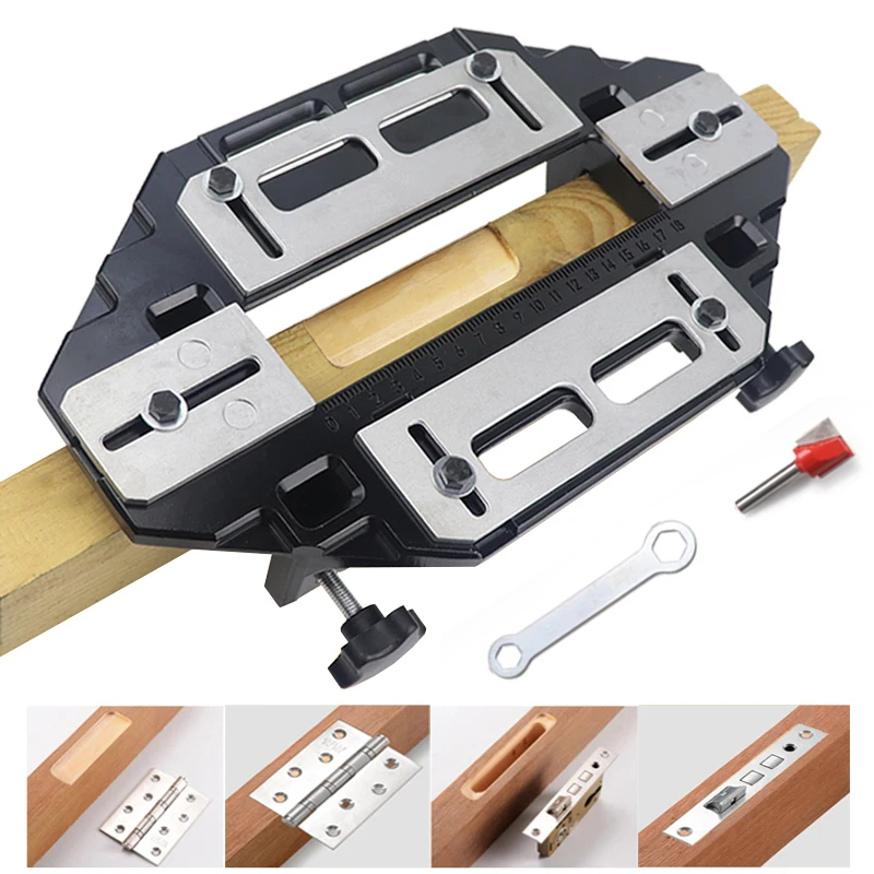 Door Hinge Jig,Woodworking Hol - Dowel Jig Kit recensione e prezzo